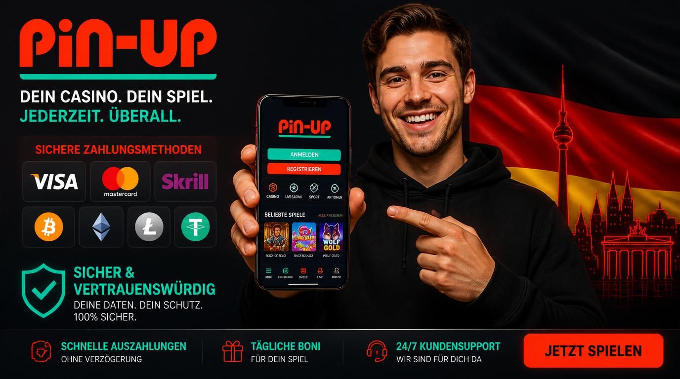 Ein Bildschirm zeigt sichere Zahlungsmethoden im deutschen Pin Up Casino